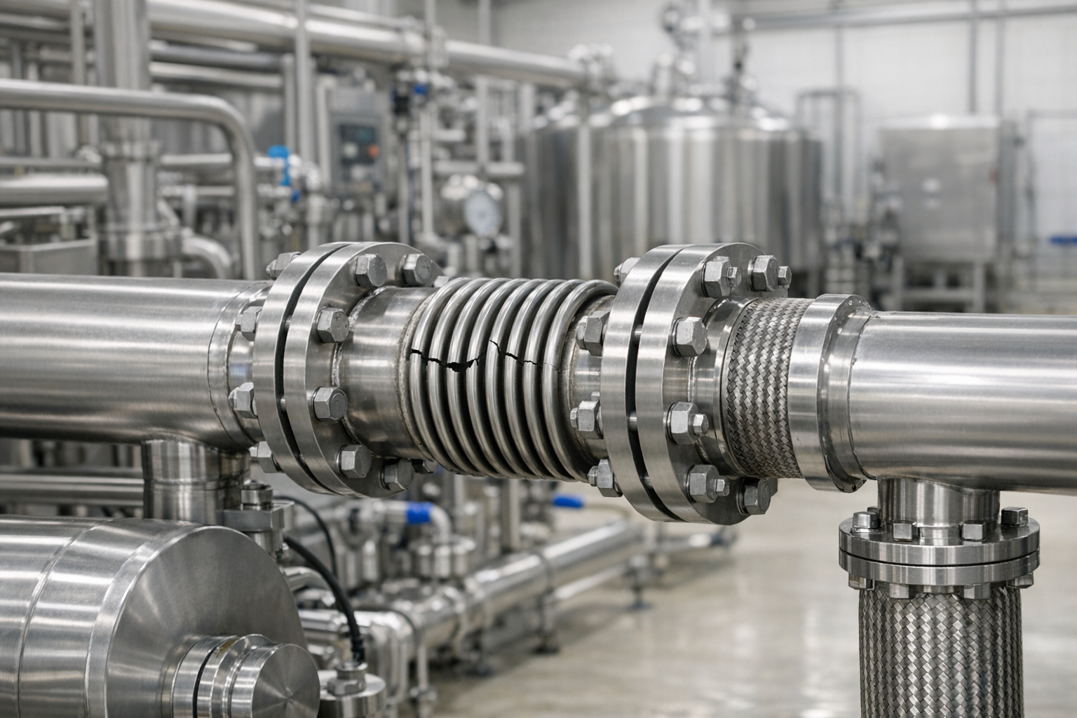 Fallas en Juntas de Expansión de Tuberías por Cambios Térmicos en Procesos de Pasteurización